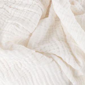 Lark Muslin Cotton Oversized Throw White - White _ 240 x 260cm